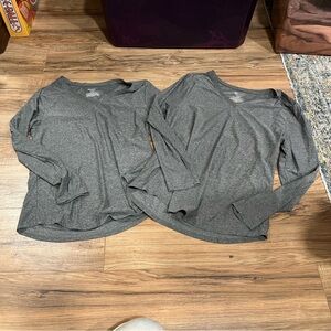 No Boundaries ultrasoft gray long sleeve tops